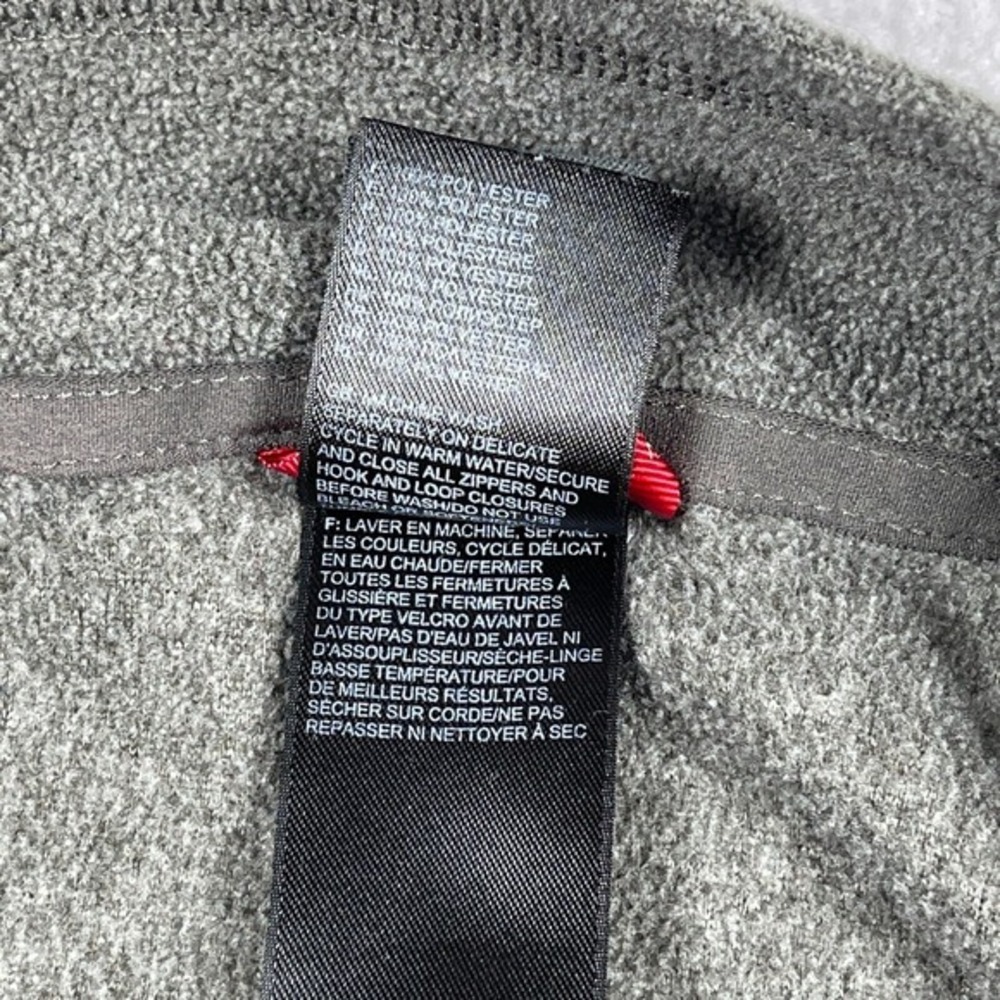 The North Face Sweater Womens Large Gray Fleece 1/4 Zip Pullover Outdoors Hike - Picture 9 of 16